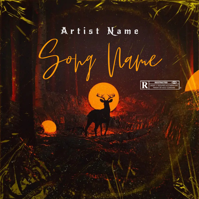 Simple Album Cover music art trap mixtape rap Template | PosterMyWall