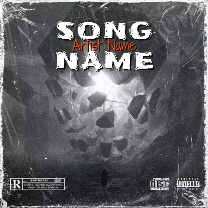 Simple Album Cover music art trap mixtape rap Template | PosterMyWall