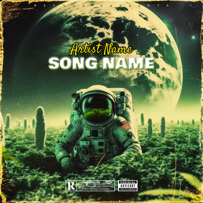 Simple Album Cover music art trap mixtape rap Template | PosterMyWall