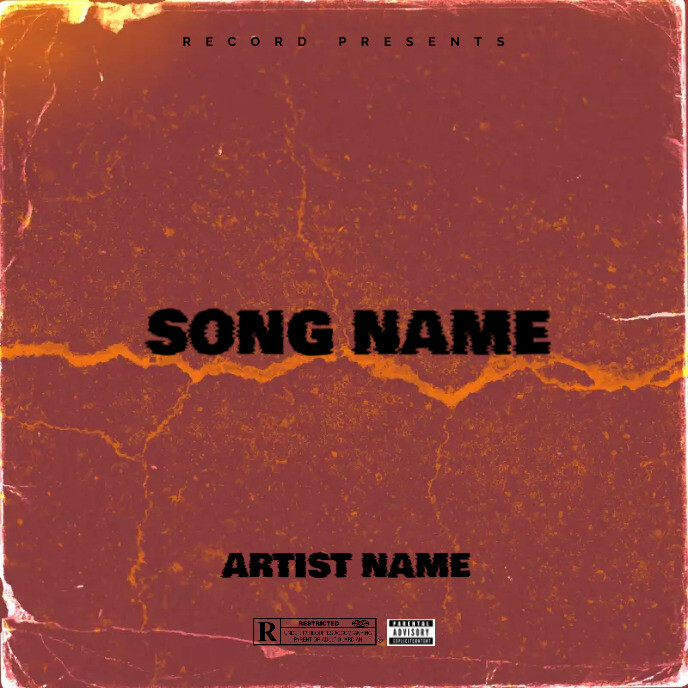 Simple Design Rapper Paper Simple Album Cover music art trap mixtape rap Template | PosterMyWall