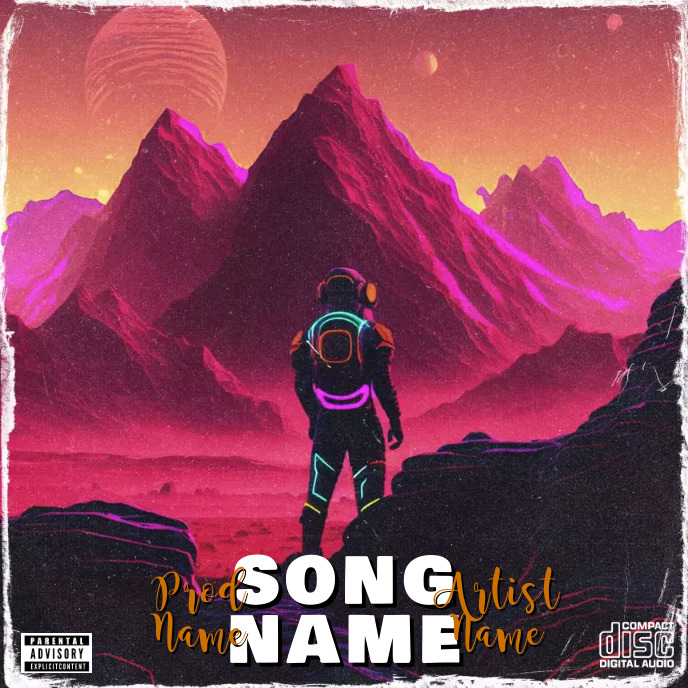 Simple Album Cover music art trap mixtape rap Template | PosterMyWall