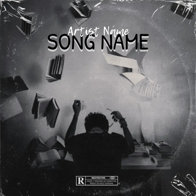 Simple Album Cover music art trap mixtape rap Template | PosterMyWall