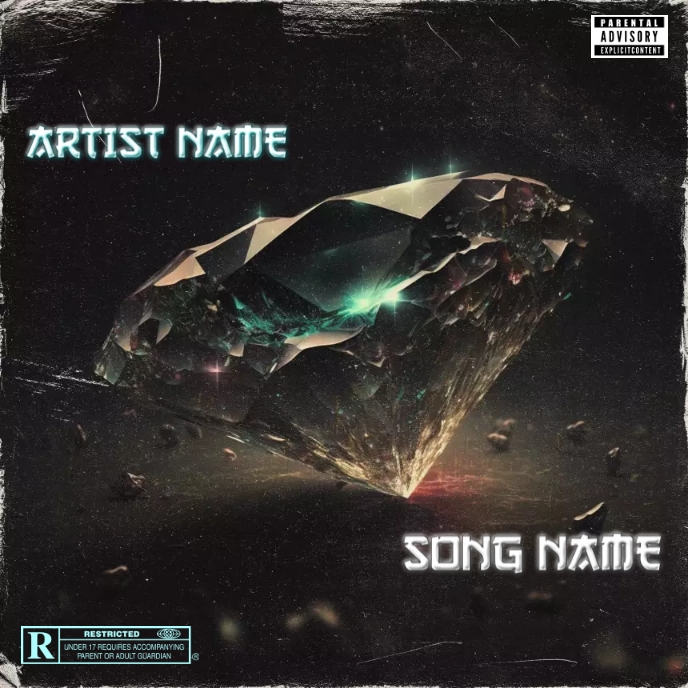 Simple Album Cover music art trap mixtape rap template