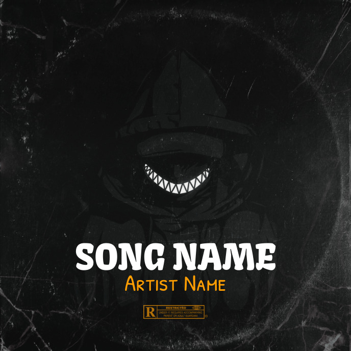 Simple Album Cover music art trap mixtape rap Template | PosterMyWall