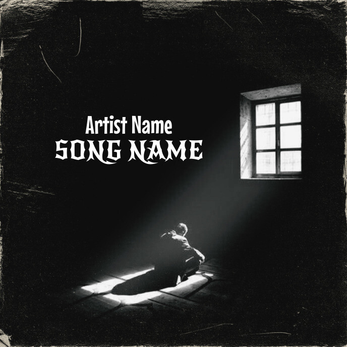 Simple Album Cover music art trap mixtape rap Template PosterMyWall