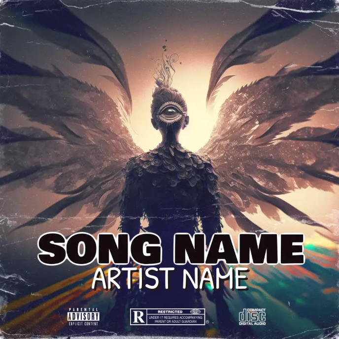 Simple Album Cover music art trap mixtape rap Template | PosterMyWall