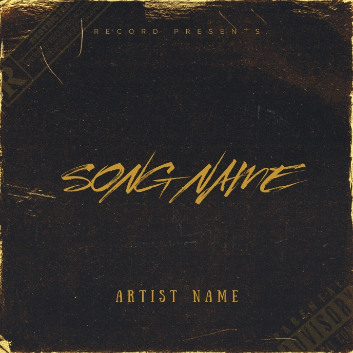 Simple Album Cover music art trap mixtape rap Template | PosterMyWall