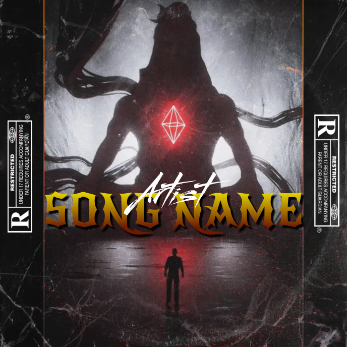 Simple Album Cover music art trap mixtape rap Template | PosterMyWall