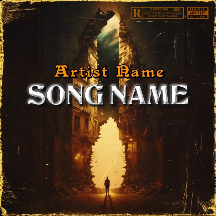 Simple Album Cover music art trap mixtape rap Template | PosterMyWall