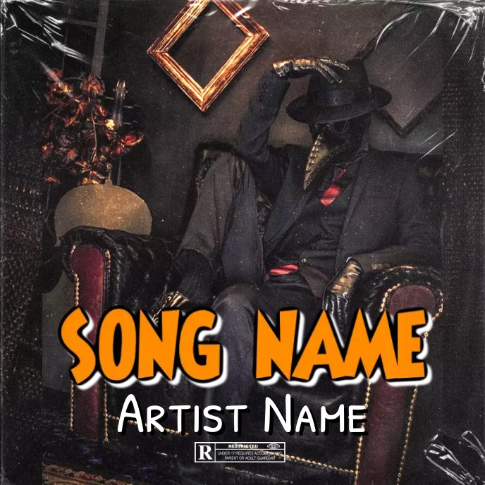 Simple Album Cover music art trap mixtape rap template