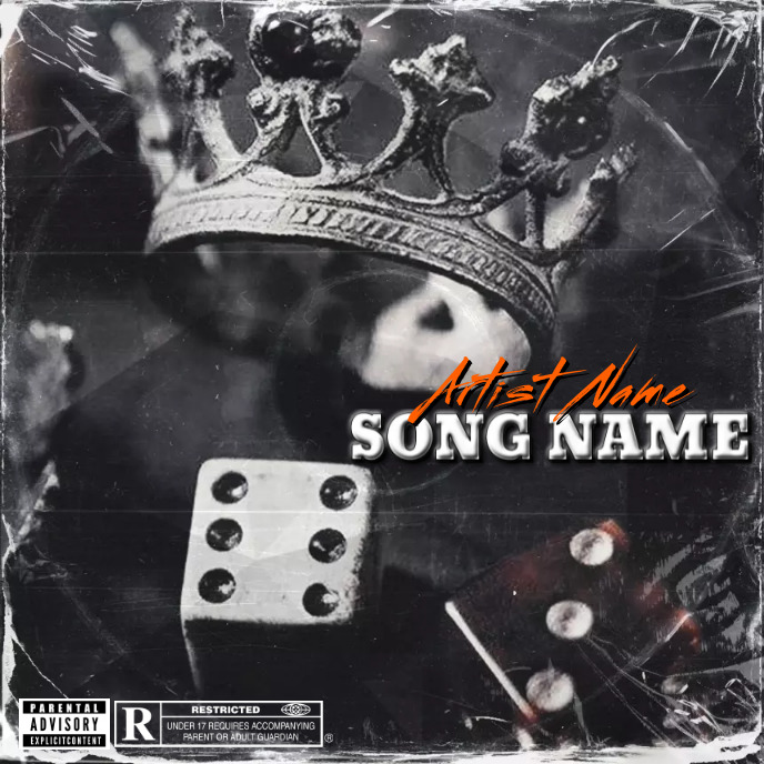 Simple Album Cover music art trap mixtape rap Template | PosterMyWall