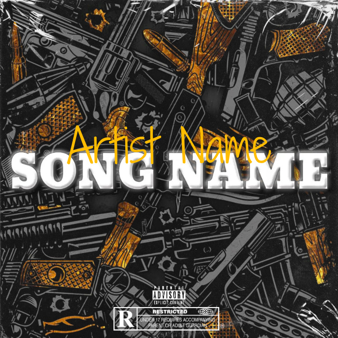 Simple Album Cover music art trap mixtape rap Template | PosterMyWall