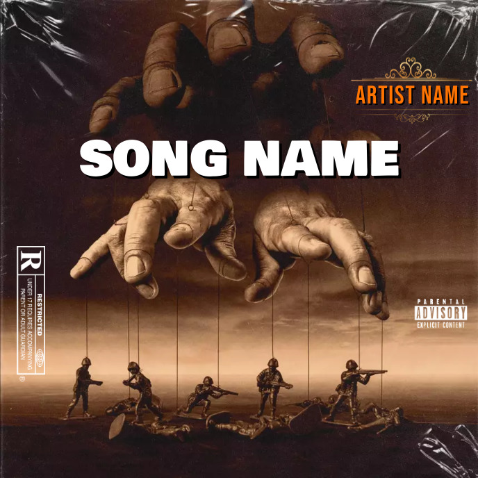 Simple Album Cover music art trap mixtape rap Template | PosterMyWall