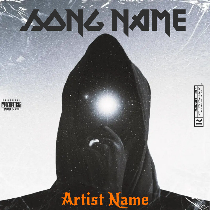 Simple Design Rapper Paper Simple Album Cover music art trap mixtape rap Template | PosterMyWall