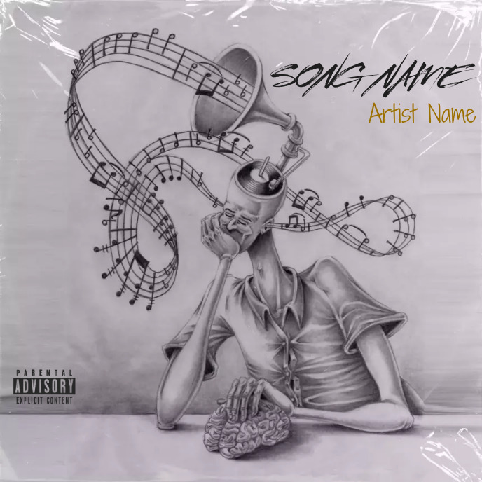 Simple Album Cover music art trap mixtape rap Template | PosterMyWall