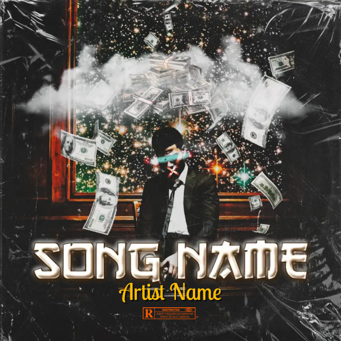 Simple Album Cover music art trap mixtape rap Template | PosterMyWall