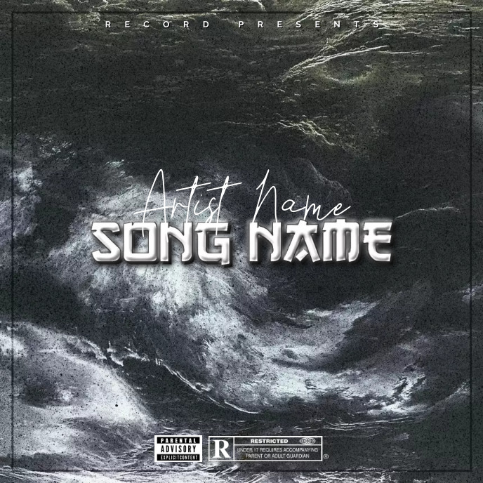 Simple Album Cover music art trap mixtape rap Template | PosterMyWall