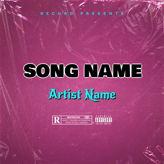 Simple Album Cover music art trap mixtape rap Template | PosterMyWall