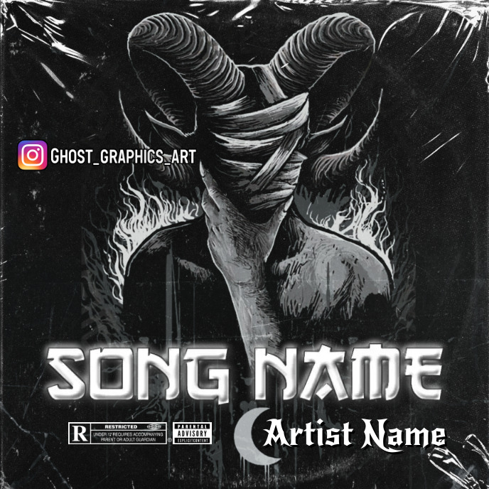 Simple Album Cover music art trap mixtape rap Template | PosterMyWall