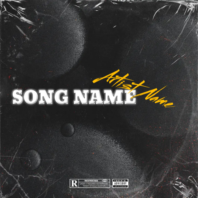 Simple Album Cover music art trap mixtape rap template