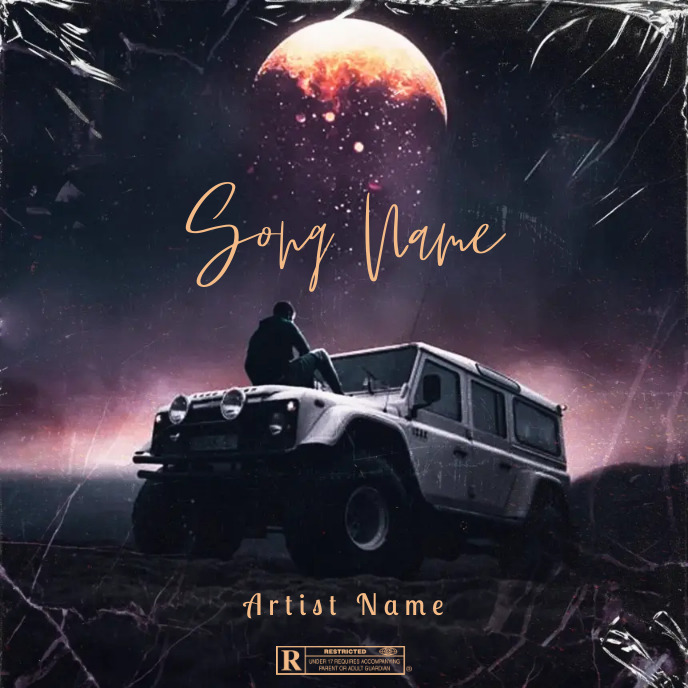 Simple Album Cover music art trap mixtape rap template
