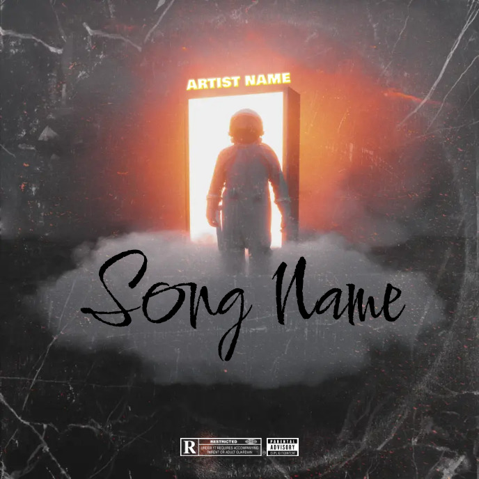 Simple Design Rapper Paper Simple Album Cover music art trap mixtape rap Template | PosterMyWall