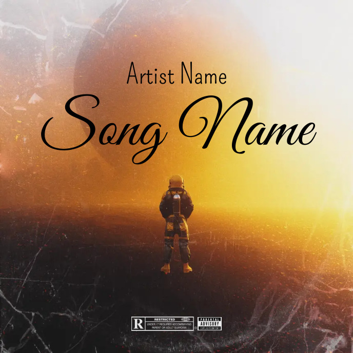Simple Design Rapper Paper Simple Album Cover music art trap mixtape rap Template | PosterMyWall