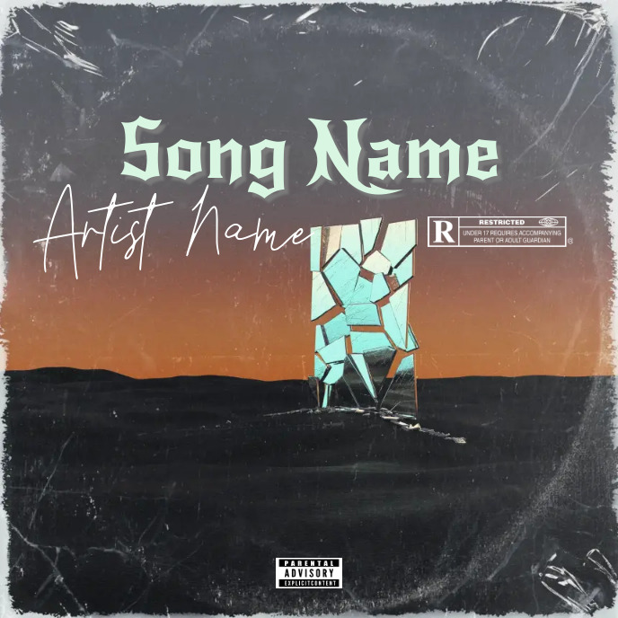 Simple Design Rapper Paper Simple Album Cover music art trap mixtape rap Template | PosterMyWall