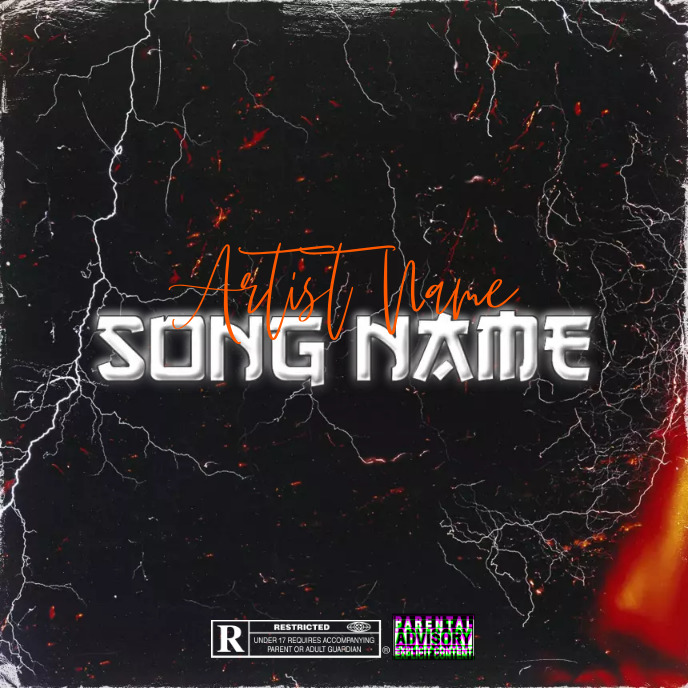 Simple Album Cover music art trap mixtape rap Template | PosterMyWall