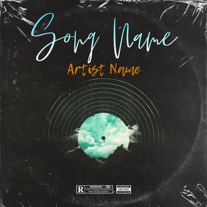 Simple Album Cover music CD trap mixtape rap Template PosterMyWall