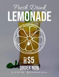 Lemonade Design Ad Fresh Lemonade Drink Sale Flyer Template | PosterMyWall