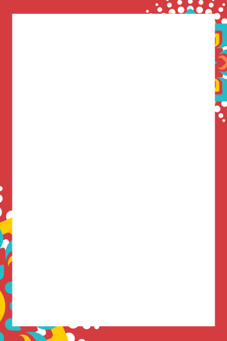 Simple Background Template with White Dots Poster