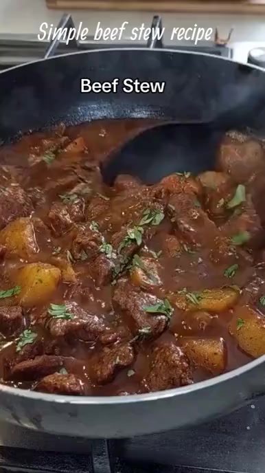 Simple Beef Stew Recipe Template PosterMyWall