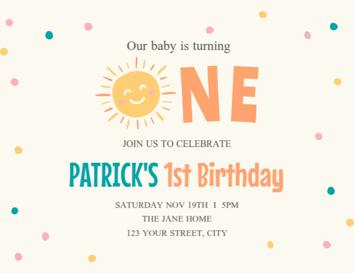 Simple Birthday Invitation Template PosterMyWall