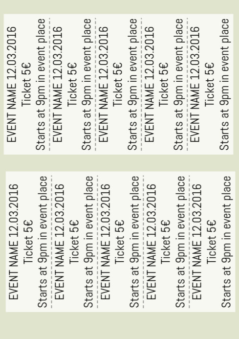 simple blank ticket template postermywall