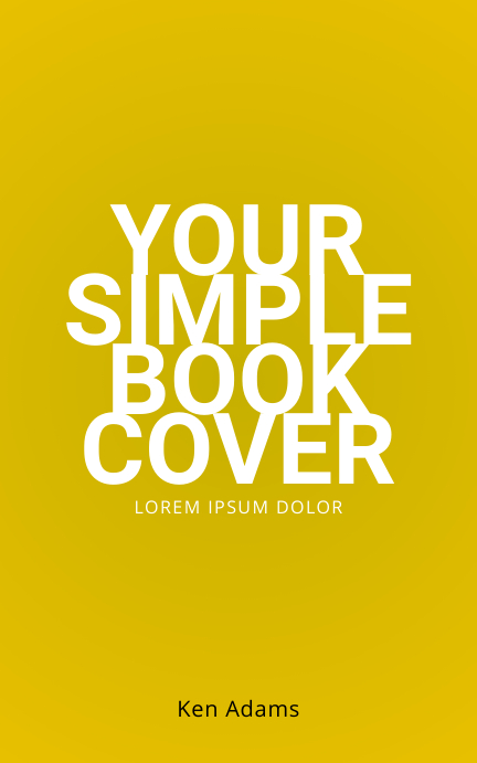 Simple Book Cover Template Kindle/Book Covers