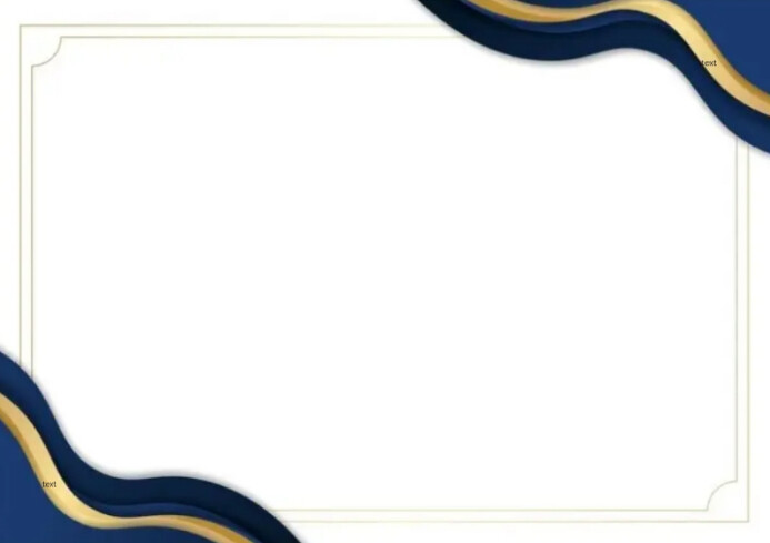 Simple Certificate Background Design A4 template