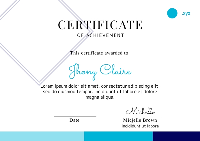 Simple Certificate template 2 | PosterMyWall