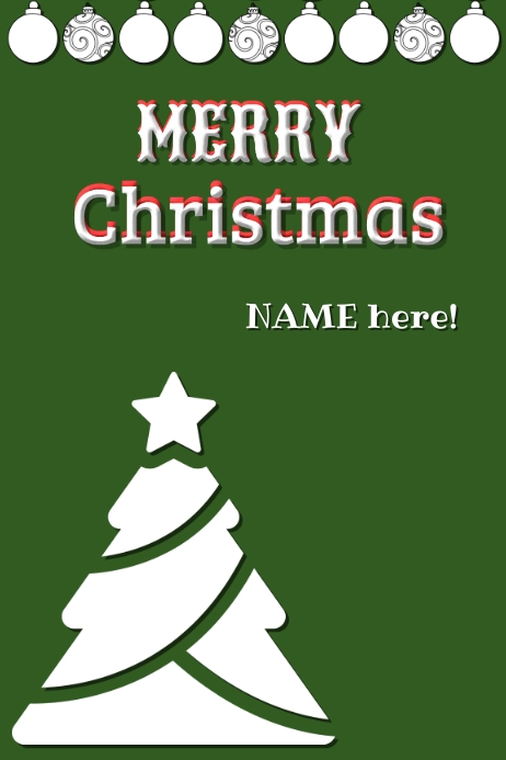 Simple Christmas Card Template PosterMyWall