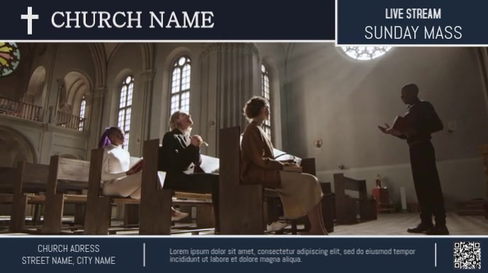 Simple Church Live Stream Overlay Template De | PosterMyWall