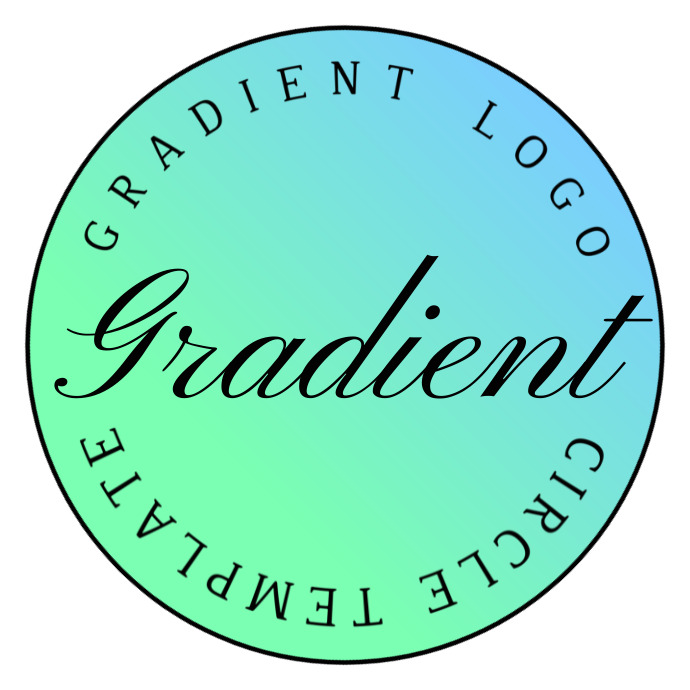 Logo Without Gradient Simple Clean Gradient Transparent Logo Template | PosterMyWall