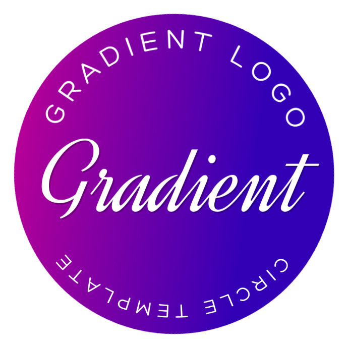 Logo Without Gradient Simple Clean Gradient Transparent Logo Template | PosterMyWall
