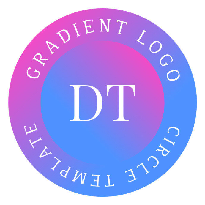 Create Logo Background Simple Clean Gradient Transparent Logo Template | PosterMyWall