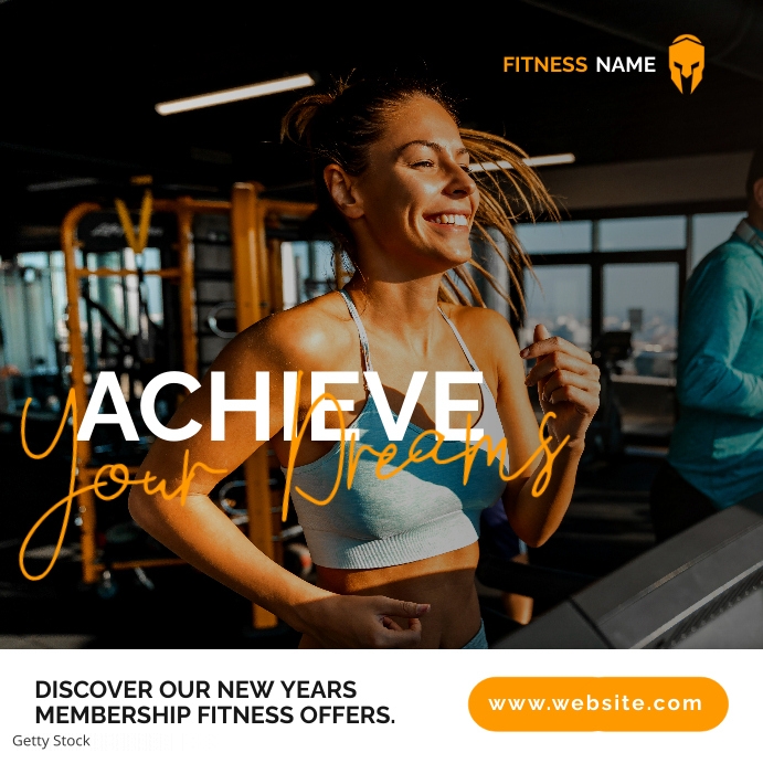 Exercise Advertisement Examples simple creative gym fitness advertisement Template | PosterMyWall