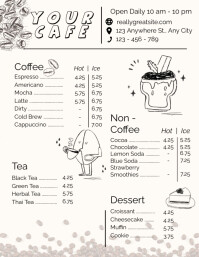 Cafe menu Template | PosterMyWall