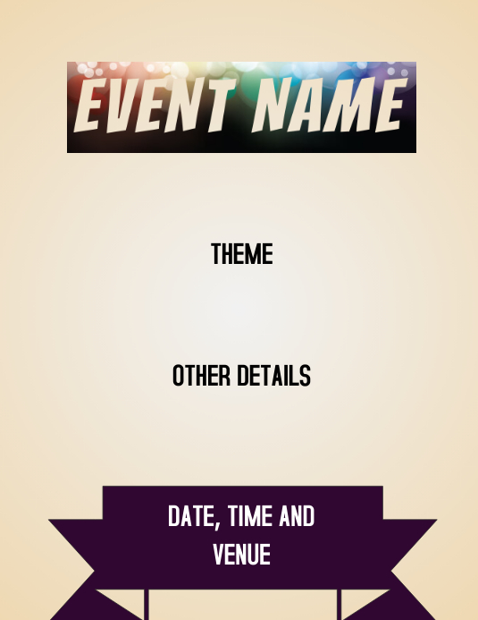 SIMPLE EVENT Template | PosterMyWall