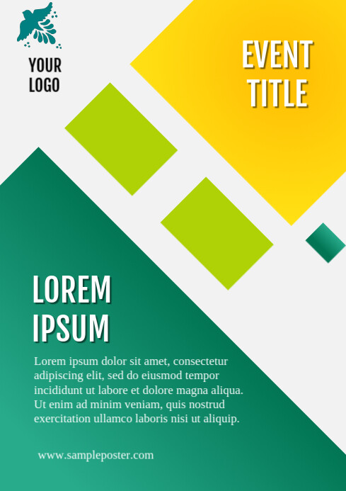 25+ Inspirasi Keren Simple Template Poster Design