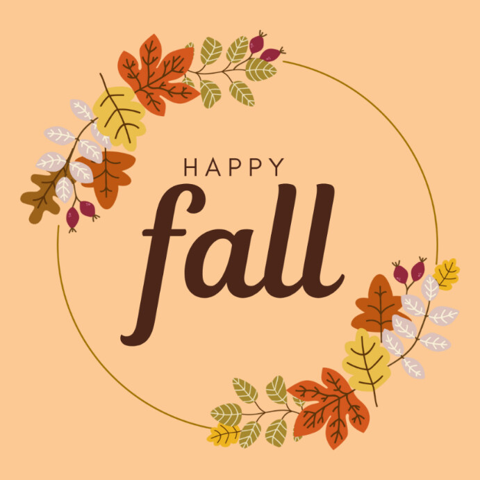 Simple First Day of Fall Template | PosterMyWall