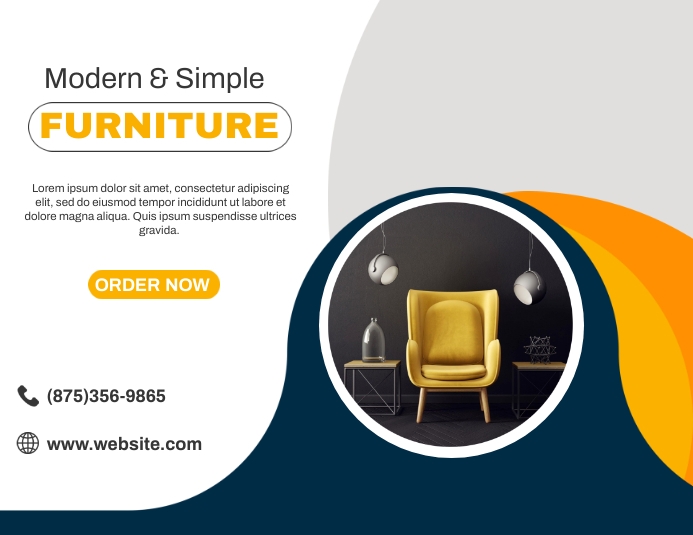 Offer Table Layout Design Copy of Simple Furniture Offer | PosterMyWall