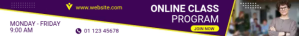 Simple horizontal web banner template for onl Tabla de posiciones